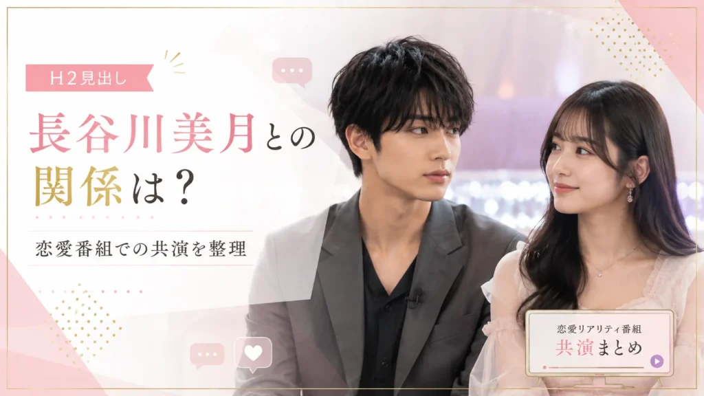 杢代和人と長谷川美月の恋とオオカミでの関係を整理するイメージ画像