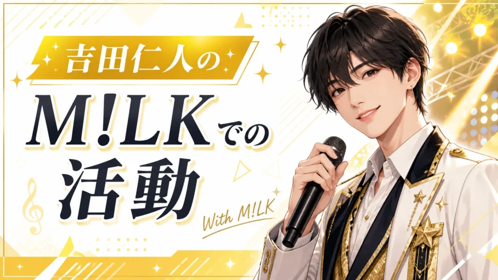 吉田仁人のM!LKでの活動を整理したイメージ