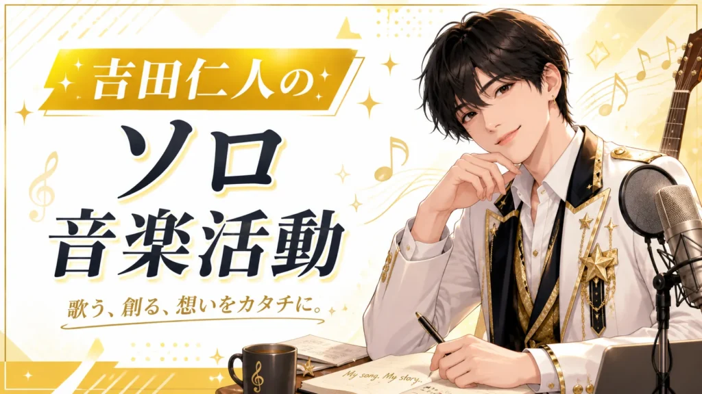 吉田仁人のソロ音楽活動を整理したイメージ