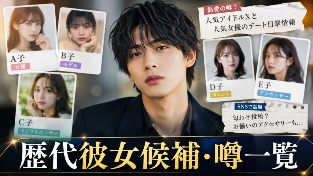 柏木悠さんと恋愛系検索で名前が出る人物を整理