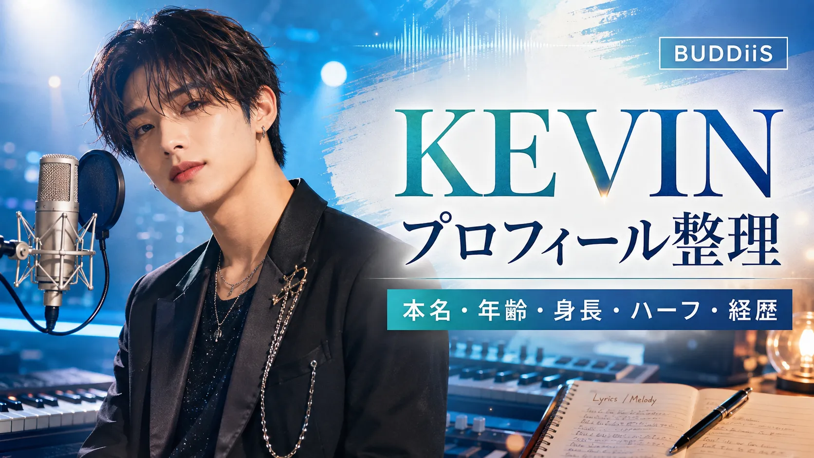 KEVIN（BUDDiiS）とは？本名・年齢・身長・ハーフ・作曲・経歴を整理