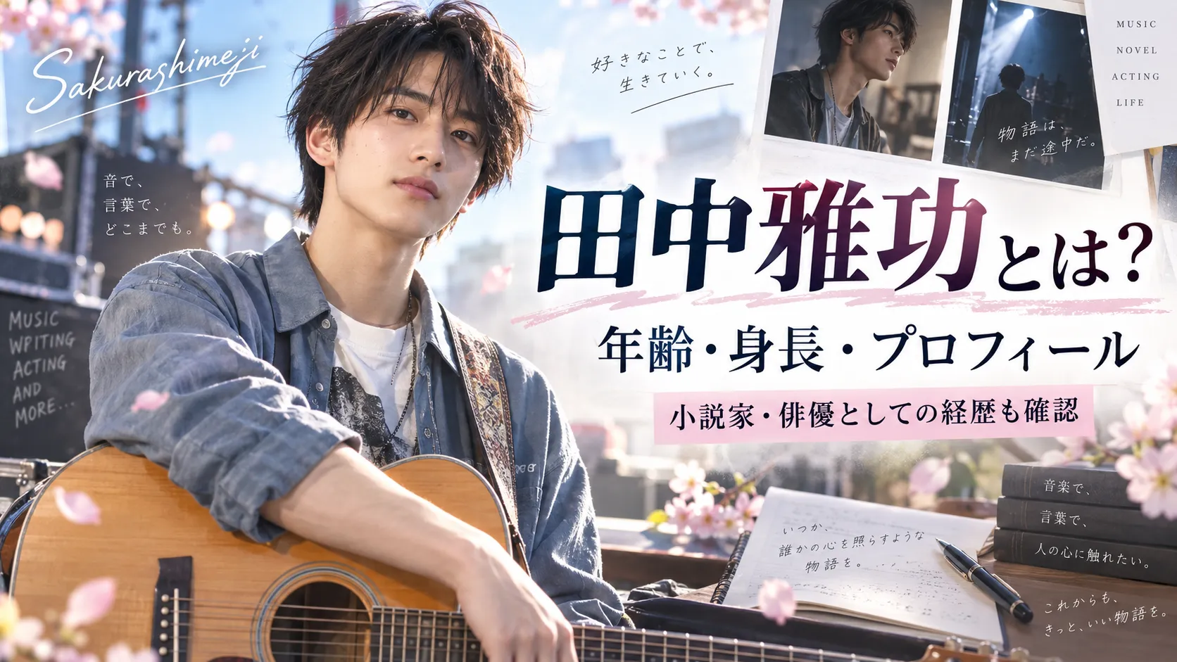 田中雅功とは？年齢・身長・小説家・俳優としての経歴を確認